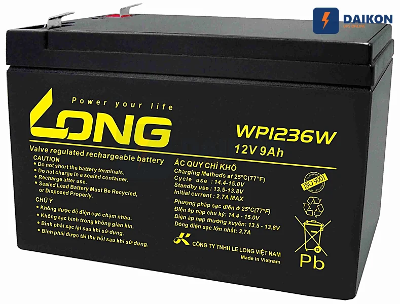 Ắc quy VRLA dùng cho bộ lưu điện UPS