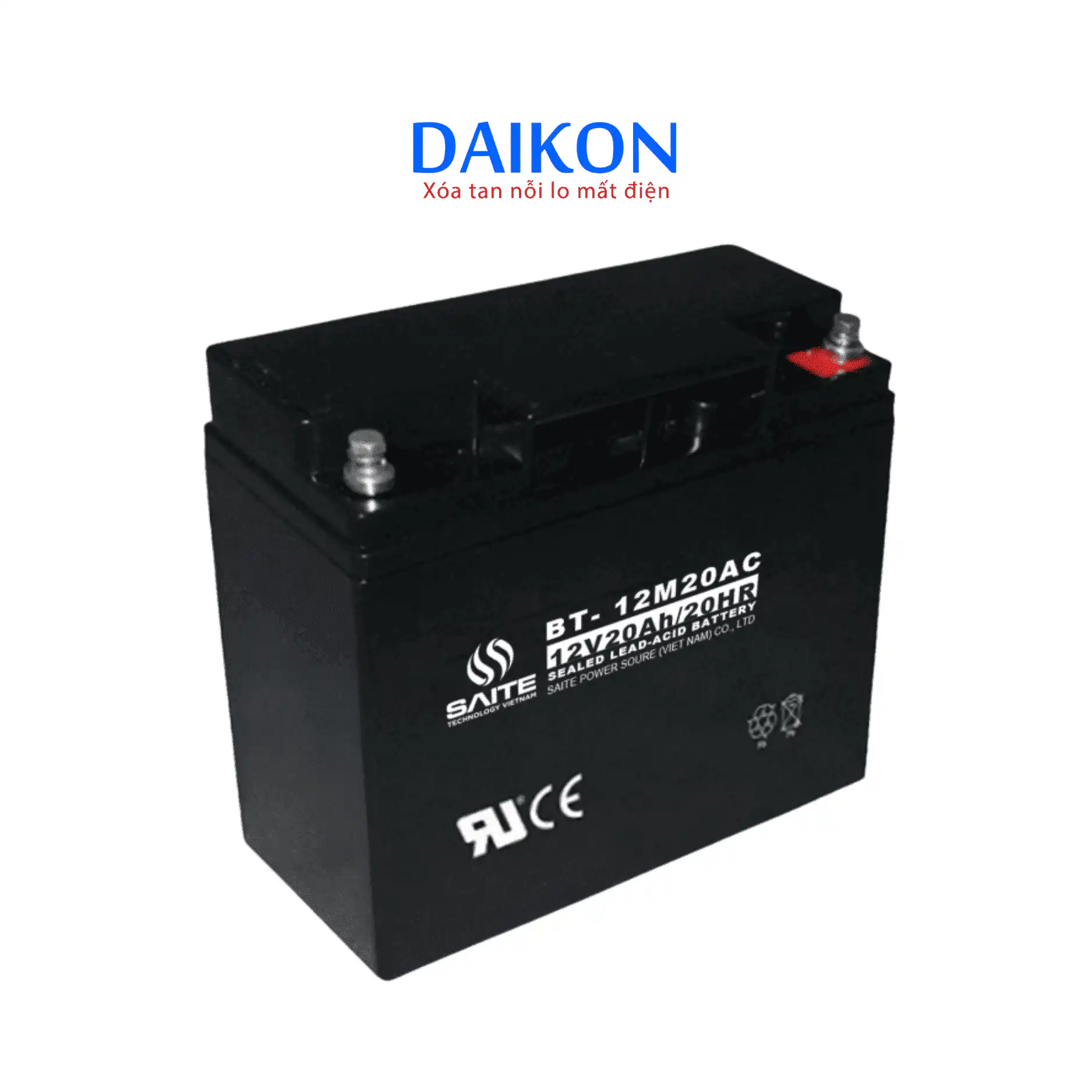 Acquy 12V20Ah SAITE VRLA AGM Battery BT-12M20AC