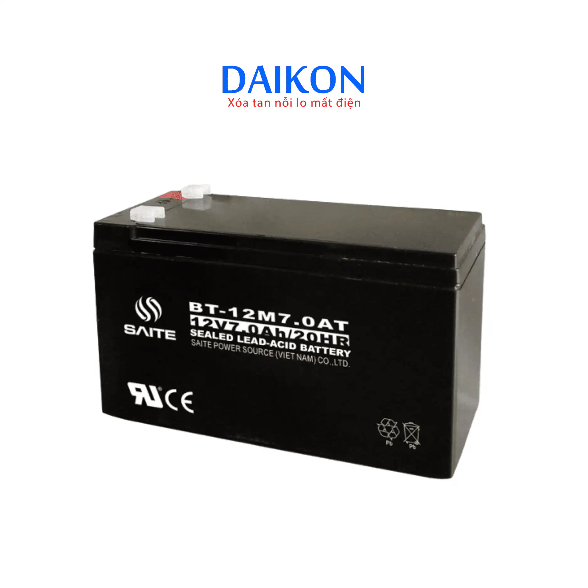 Acquy SAITE VRLA AGM Battery BT-12M7.0AT [12V7Ah]