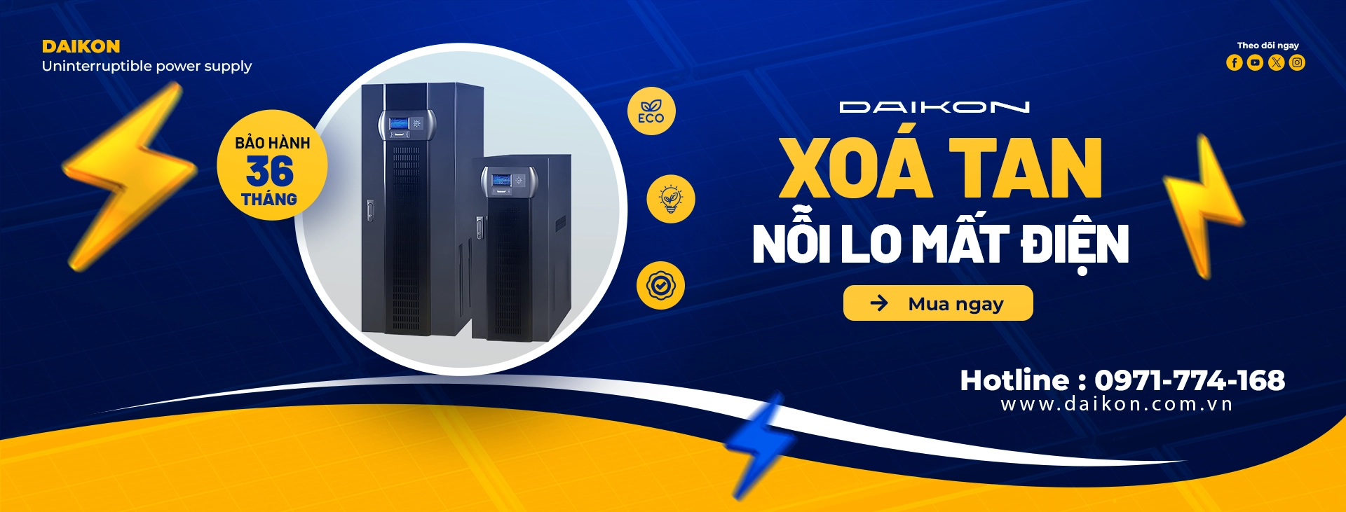 Daikon - Xoá tan nỗi lo mất điện