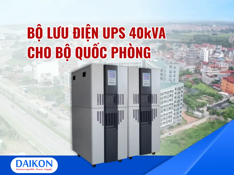 UPS 40kVA – Bộ Quốc Phòng
