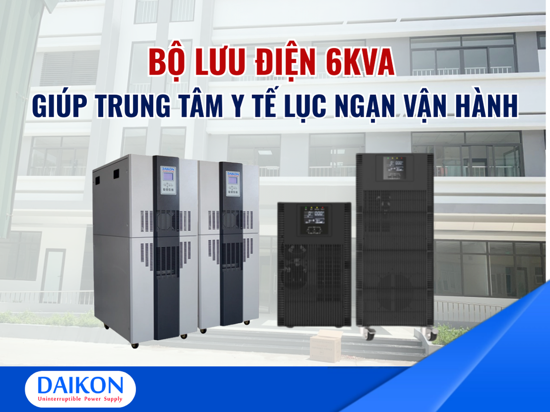 UPS 6kVA – Trung tâm Y tế Lục Ngạn