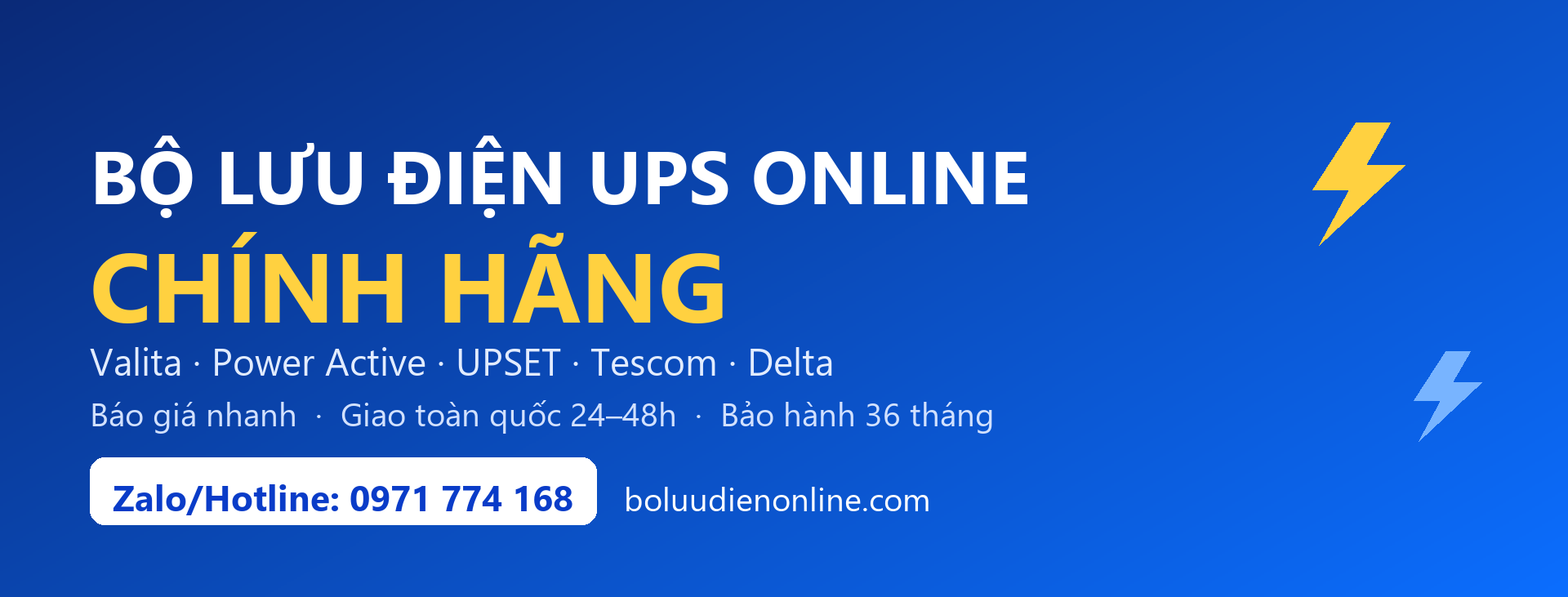 Bộ lưu điện UPS Online chính hãng — Daikon